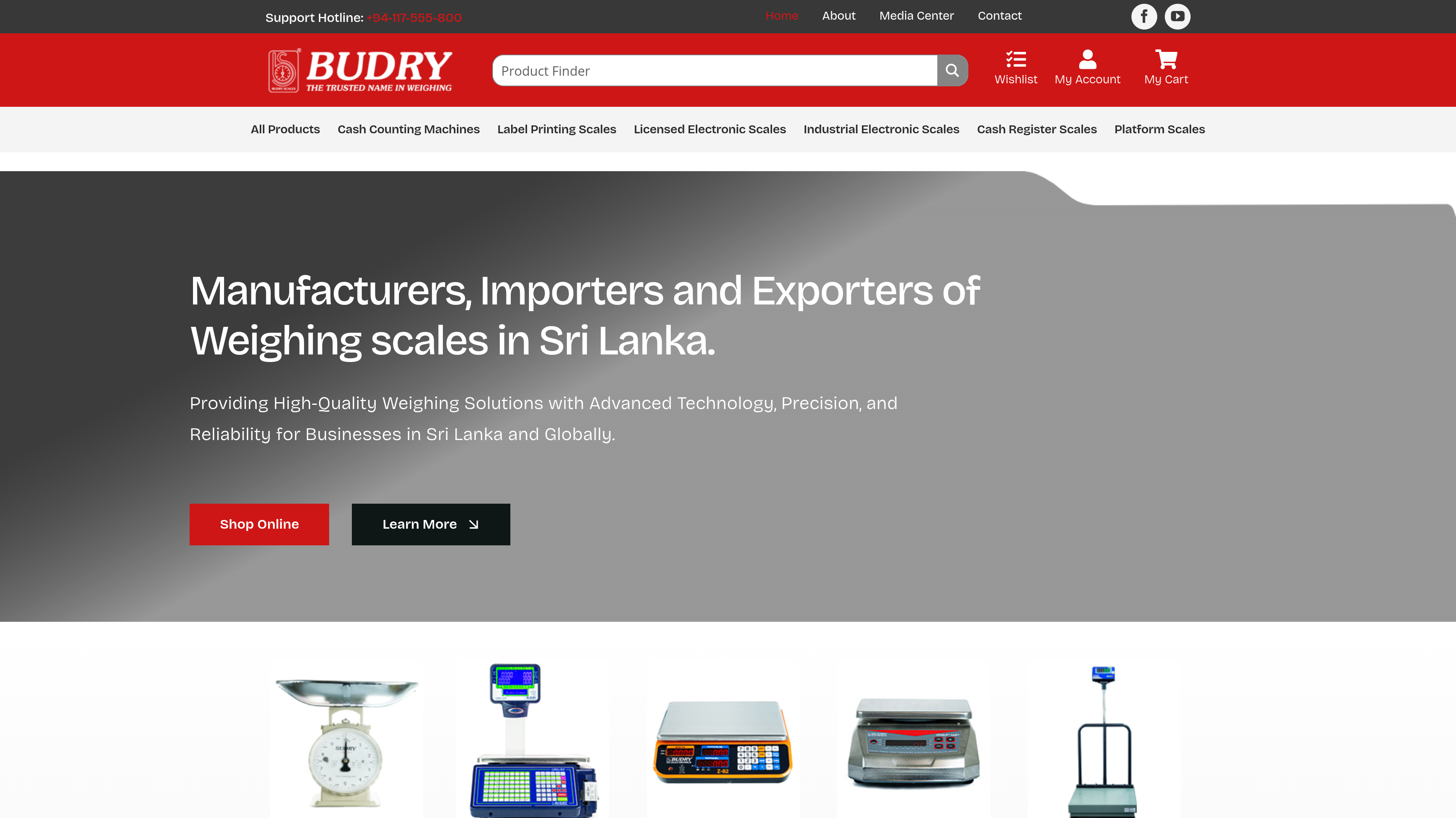 Homepage of the Budry Scales website